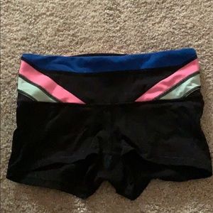 lululemon athletica Black and Blue Women's Shorts